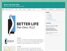 Tablet Screenshot of betterlifepainclinic.com
